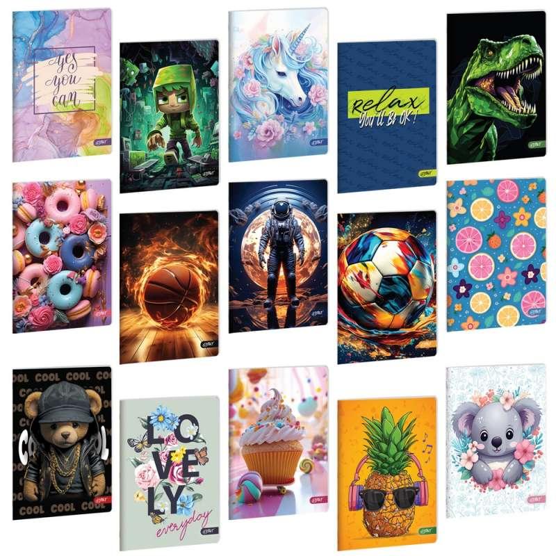 STR13125 START SVESKA A5, 52L SITNI KARO 