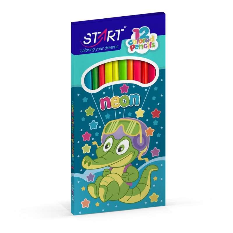 STR24220 START DRVENE BOJICE NEON 12 KOM 