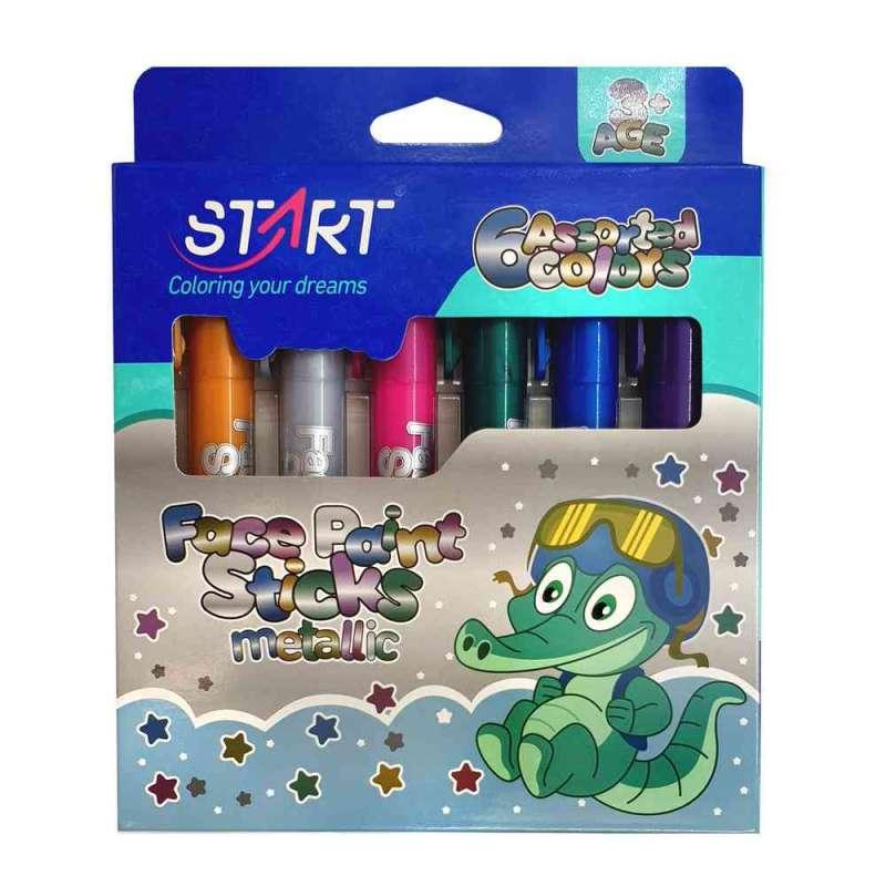 STR31549 START BOJA ZA LICE METALIK 6 BOJA 