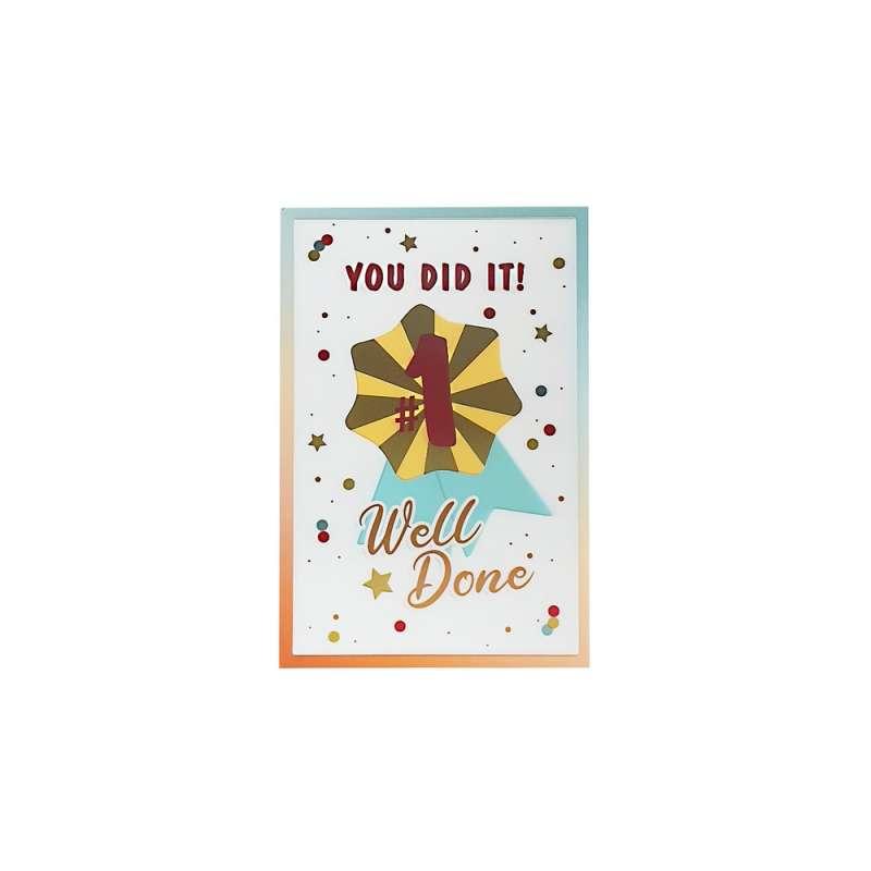 TMS18908 cESTITKA 3D HOOREY YOU DIT IT! WELL DONE 