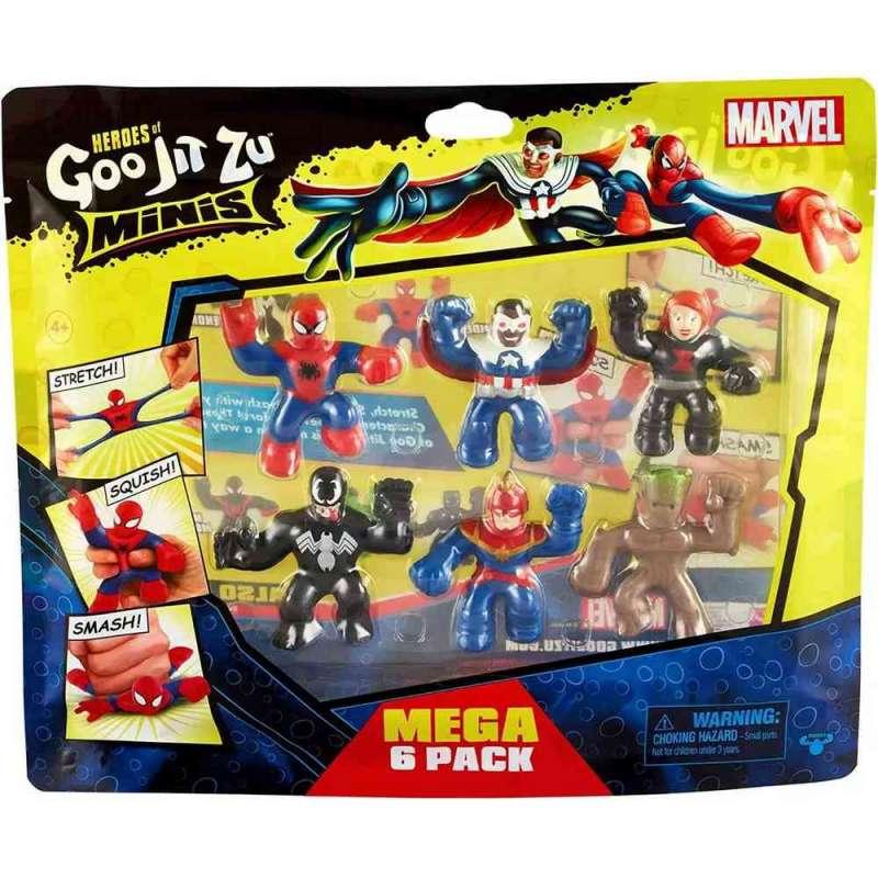 TO41472 GOO JIT ZU HERO MARVEL MINI MEGA FIGURE 6 PACK