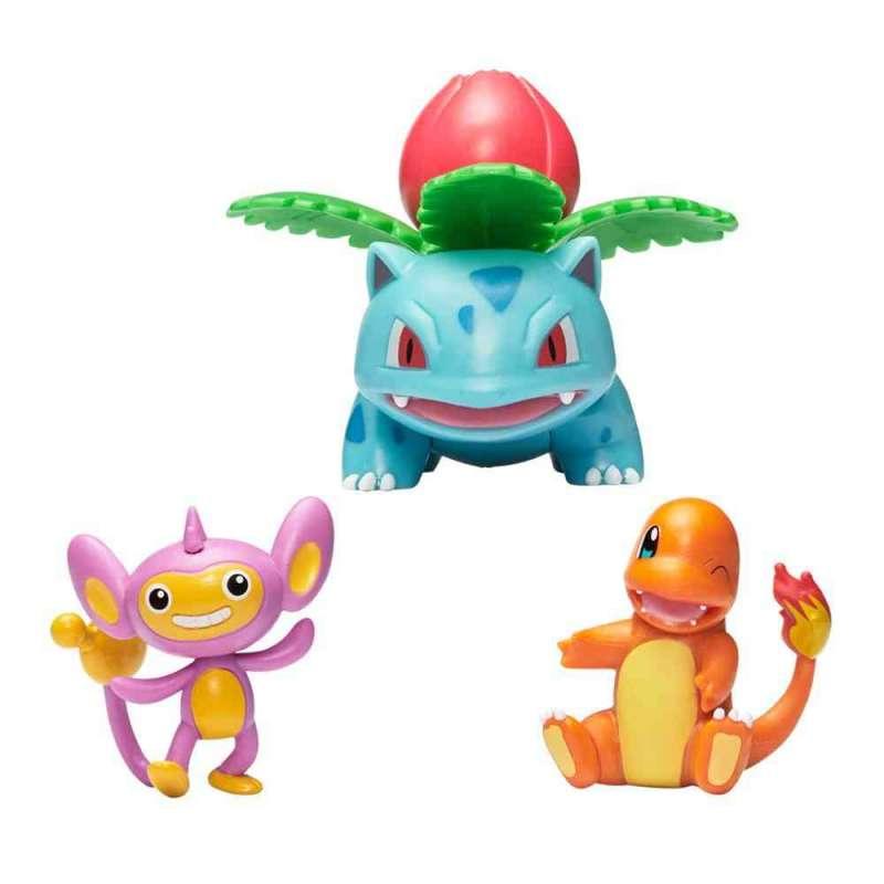 PKM: POKEMON FIGURICA BATTLE FIGURE 3PK - AIPOM, CHARMANDER, IVYSAUR 