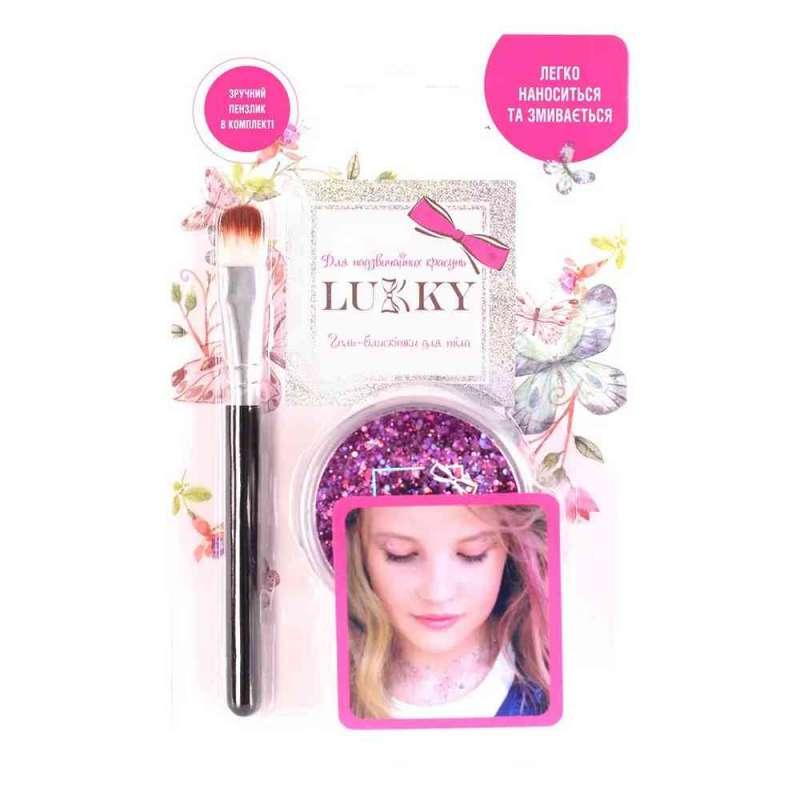 LUKKY GEL ZA TIJELO SA SLJOKICAMA I CETKICOM 25ML LJUBICASTA T11925