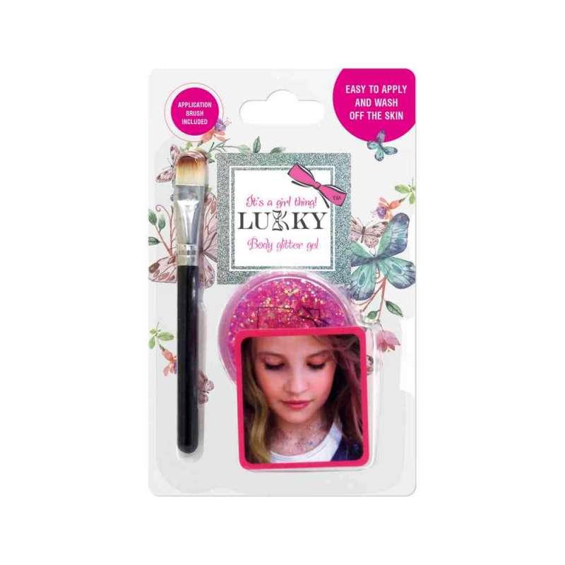 LUKKY GEL ZA TJELO SA SLJOKICAMA I CETKICOM 25ML -ROZA T15395