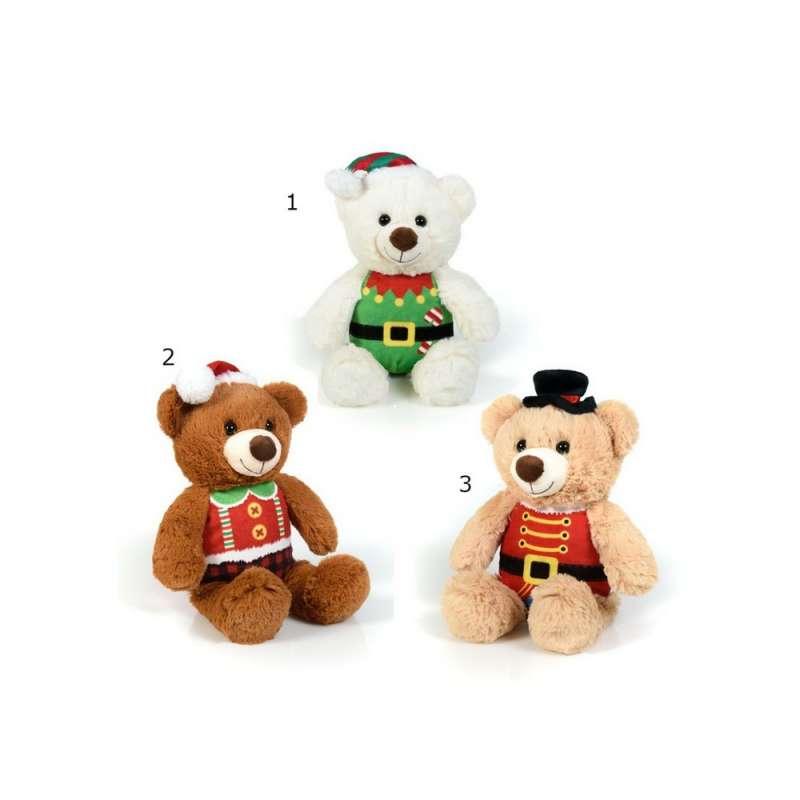 VSL5637 BOZICNI PLISANI MEDO 22CM 3ASST 