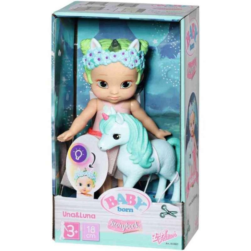 BABY BORN STORYBOOK UNA AND UNICORN 18CM