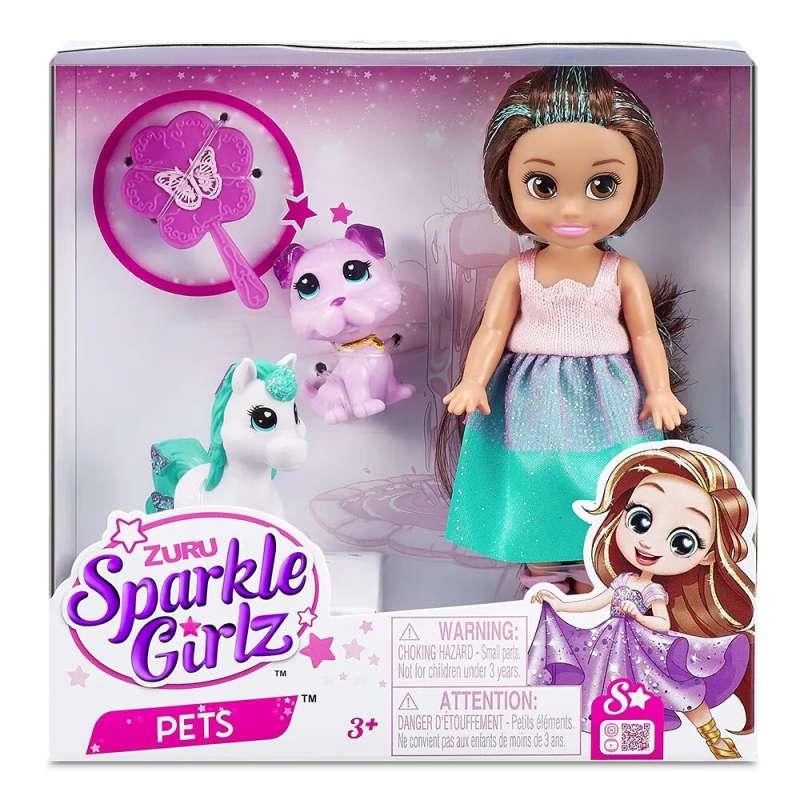 SPARKLE GIRLZ-DOLLS PLAYSET LUTKA S LJUBIMCIMA 