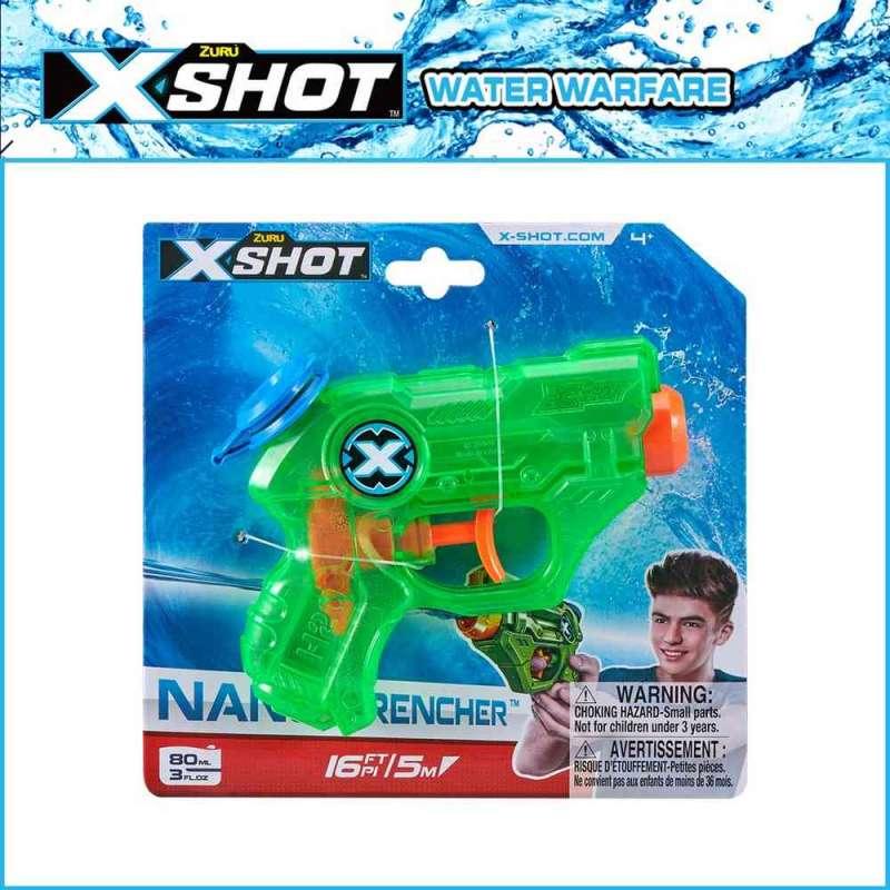 X-SHOT -WATER WARFARE-WATER BLASTER- NANO DRENCHERHANGCARD