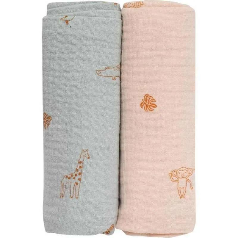 BUBABA TETRA PELENE MUSLIN ORGANIC 2 KOM ZELENE I BEZ