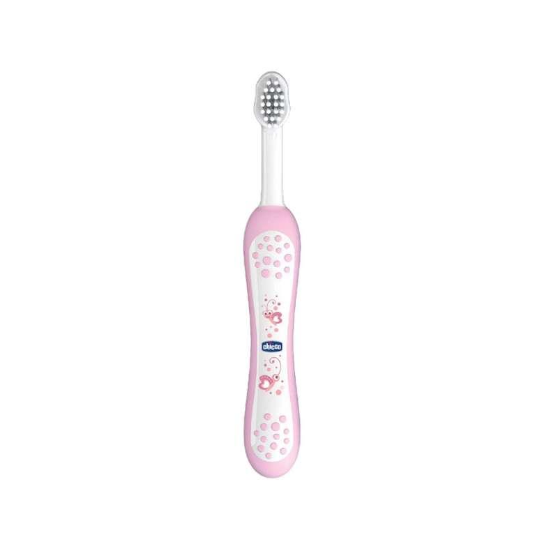 CHICCO BM CETKICA ZA ZUBE ROZE OD 6 MES