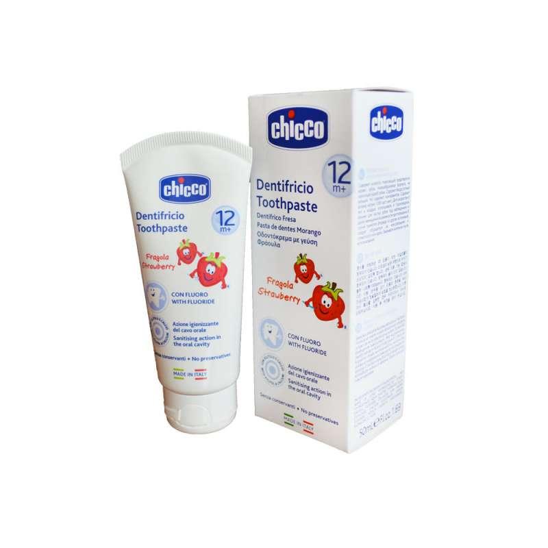 CHICCO BM PASTA ZA ZUBE SA UKUSOM JAGODE 50ML SA FLUORIDOM