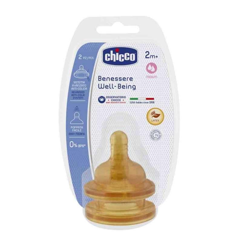 CHICCO CUCLA GIOTTO KAUCUK PRILAGODLJIV PROTOK 2M+ 2KOM