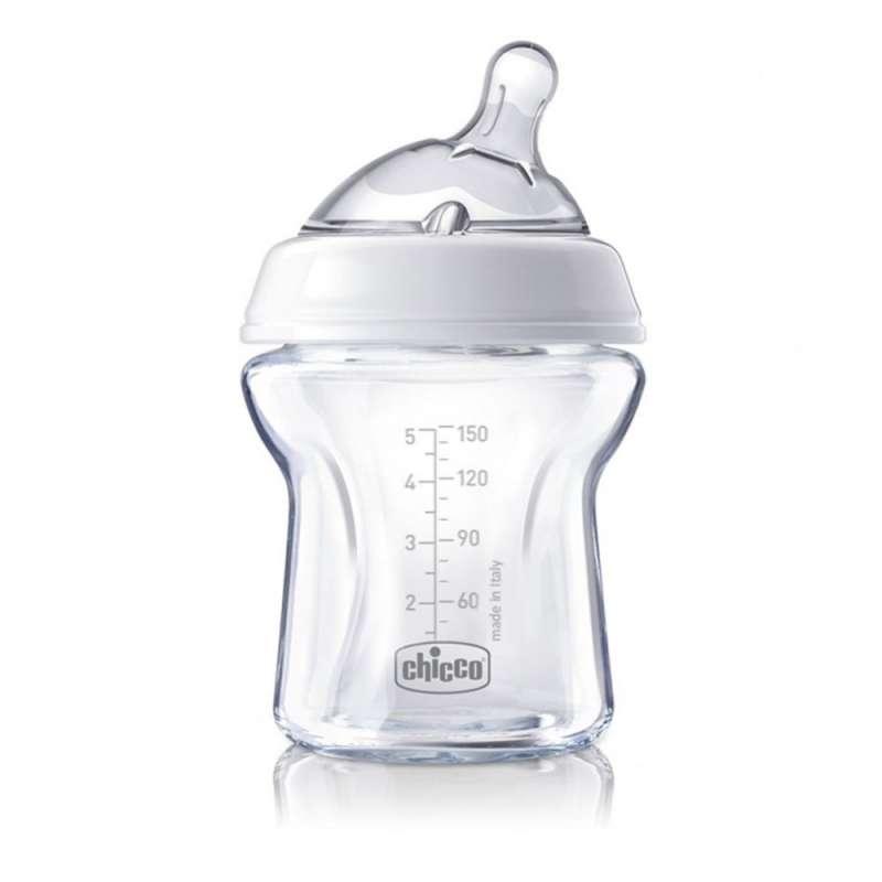 CHICCO STAKLENA FLASICA NATURALFEELING 150ML,SILIKON,UNISEX