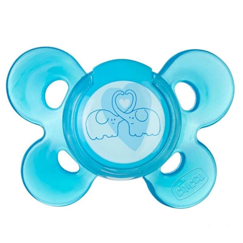 CHICCO LAZA GIOTTO COMFORT OD SILIKONA 6-12 1 KOM U KUTIJII PLAVI