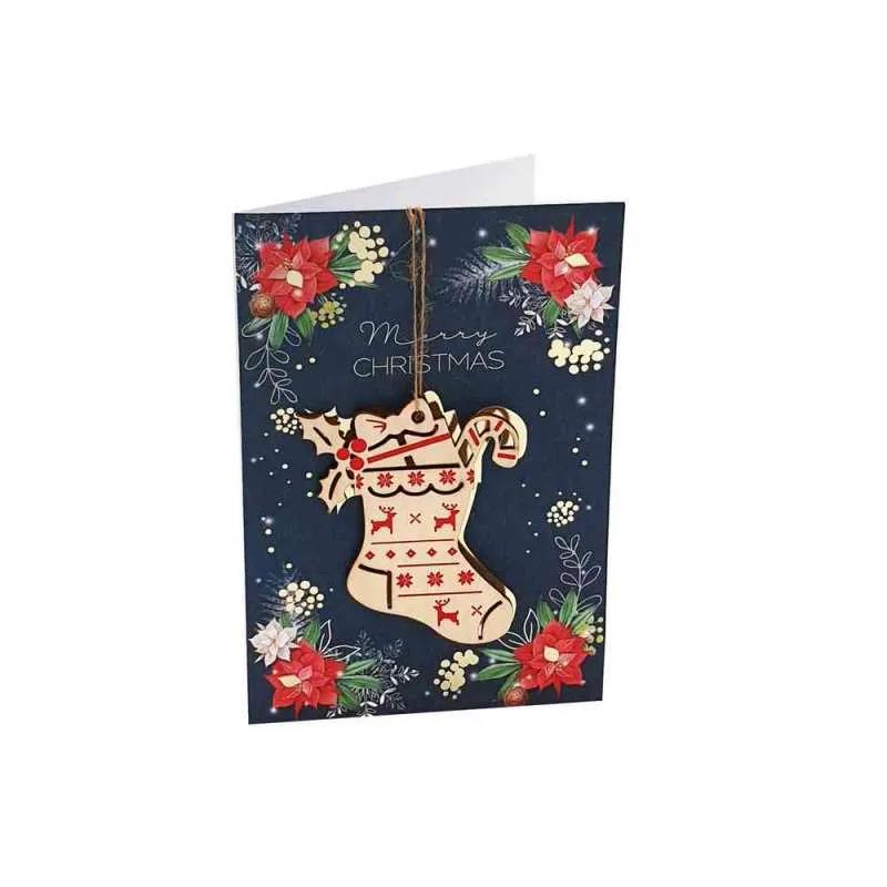 TMS11299 ČESTITKA Woodstock MERRY CHRISTMAS