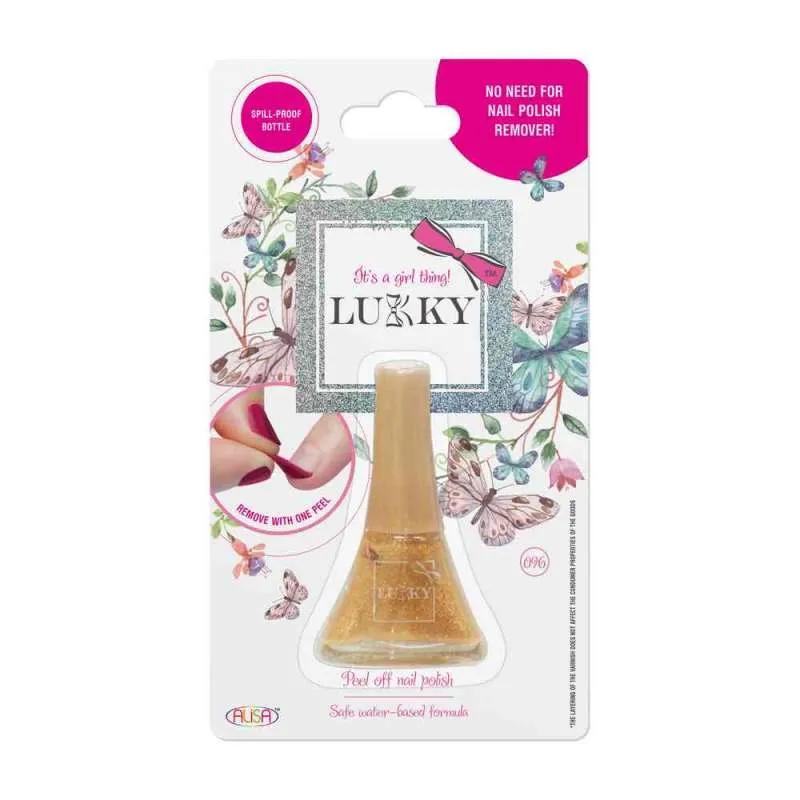 LUKKY PEEL-OFF LAK ZA NOKTE 5.6ML - METALIK ZLATNA T11186